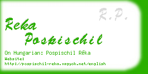 reka pospischil business card